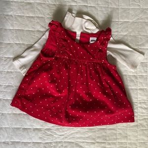 Baby Gap dress and Turtle neck shirt 0-3 months.